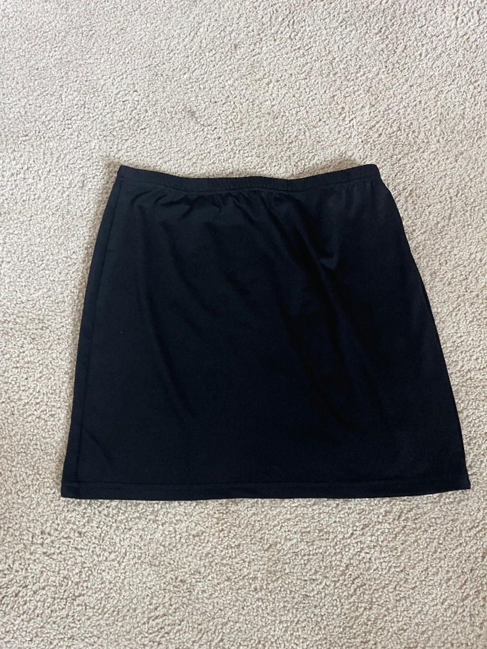 Black mini skirt